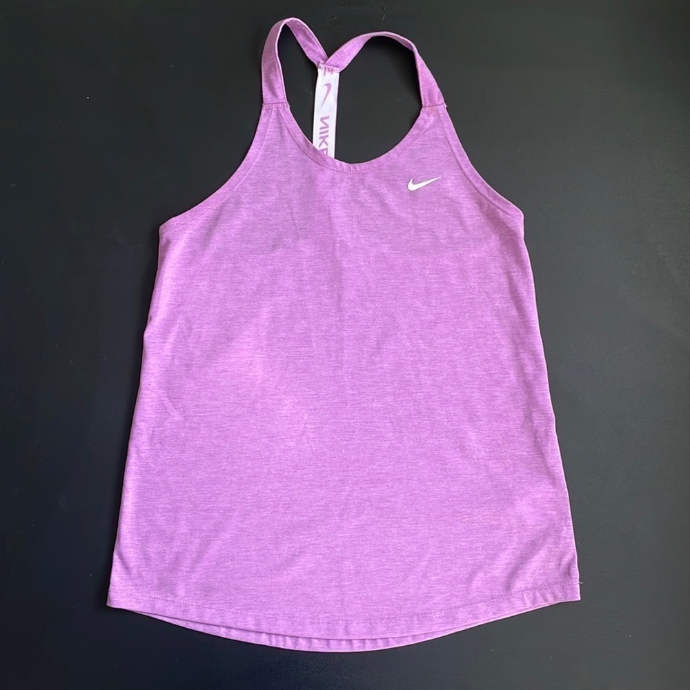 EC Purple Nike Tank Top with T Back - Size Small